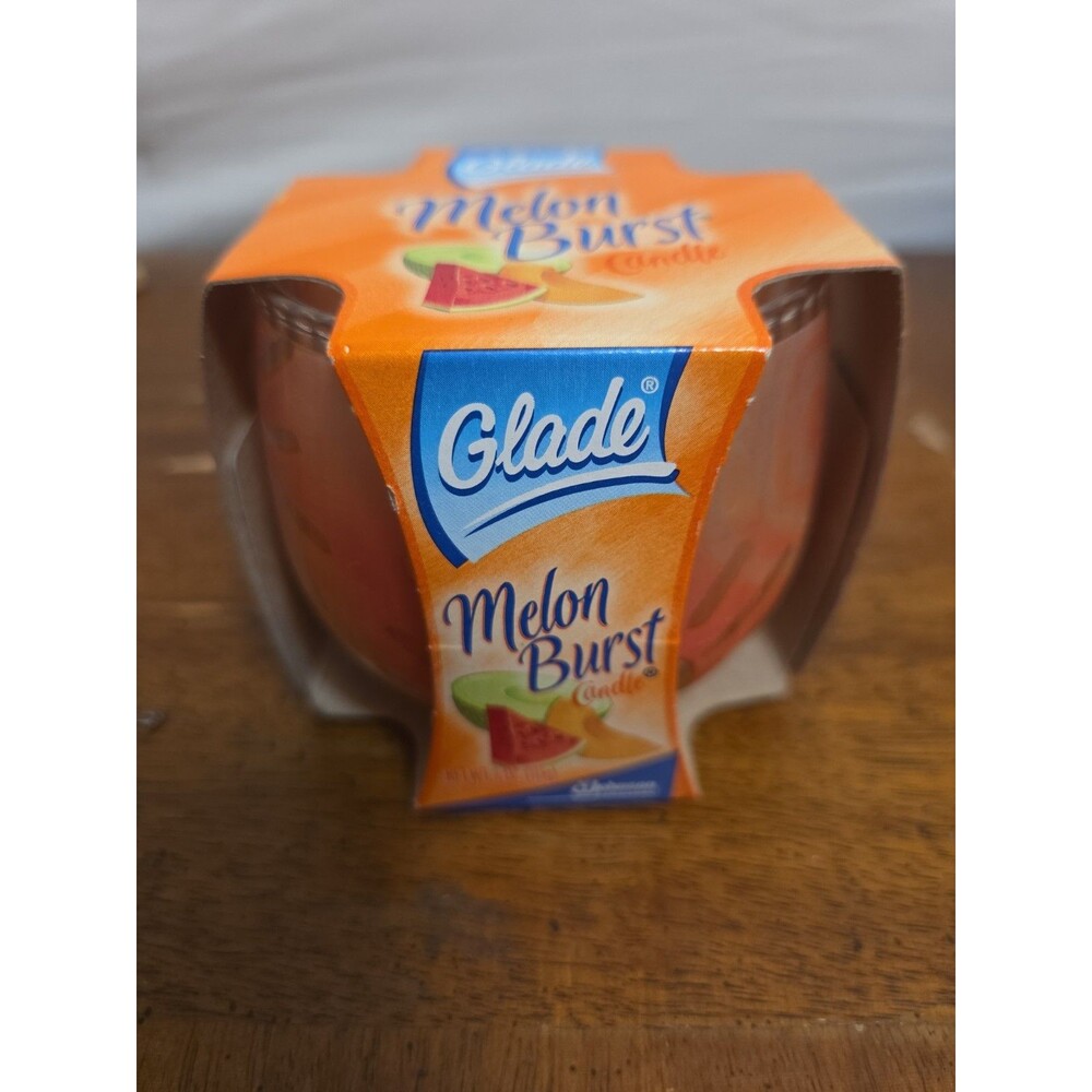 Glade Candle Scents Jar Melon Burst 4 Oz New Vintage 2002